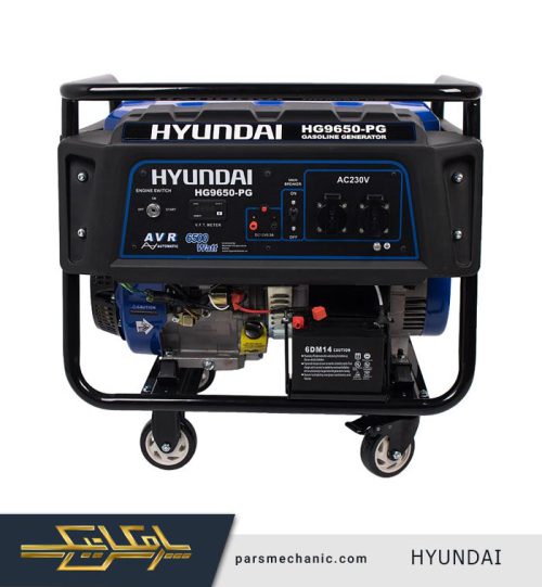 موتور برق بنزینی 6/5 کیلو وات هیوندای HYUNDAI مدل HG9650PG